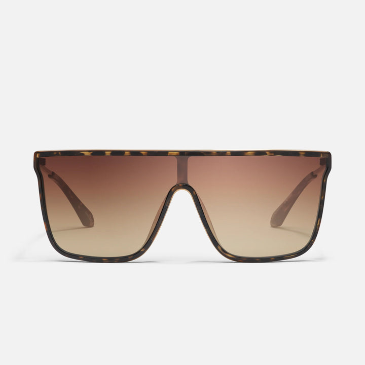 Quay Nightfall Remixed Sunglasses in Dark Tortoise Frame / Chocolate Paprika Lens