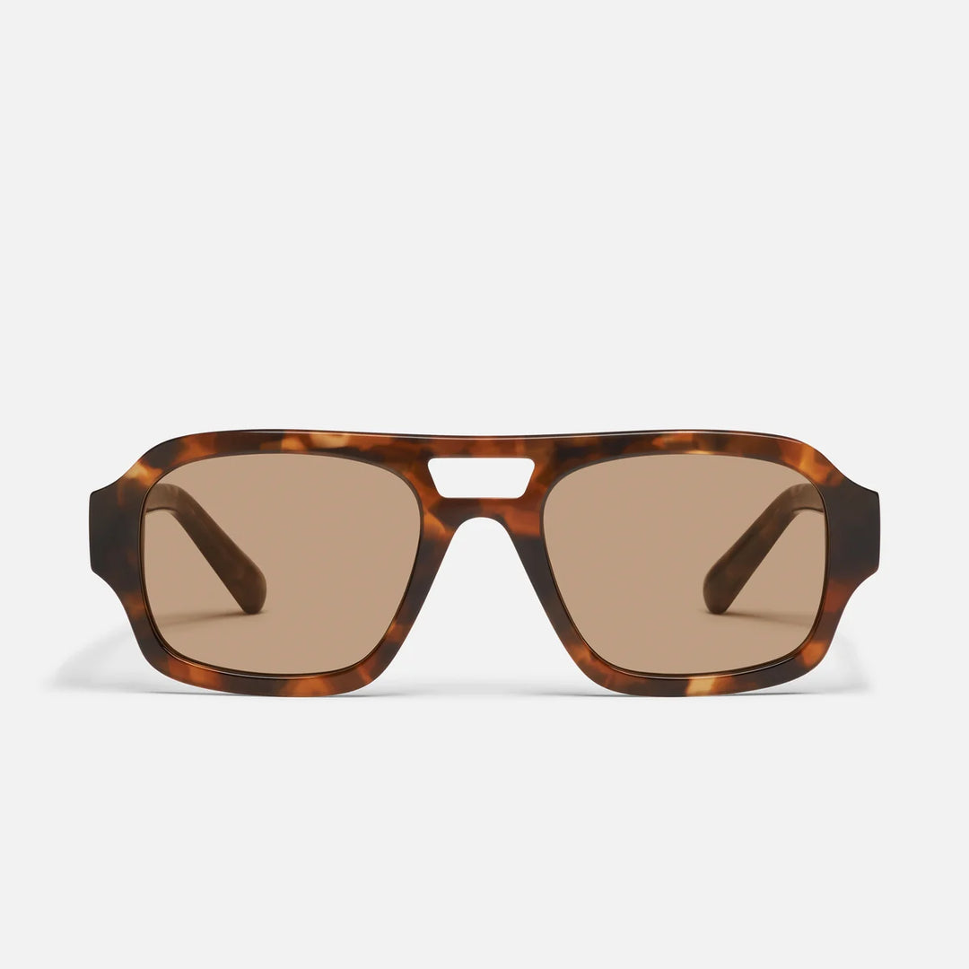 Why Not Amber Tortoise Sunglasses in Tan Lens Sunglasses