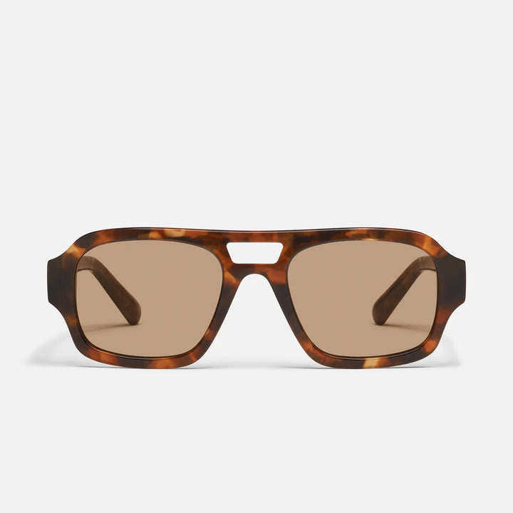 Why Not Amber Tortoise Sunglasses in Tan Lens Sunglasses