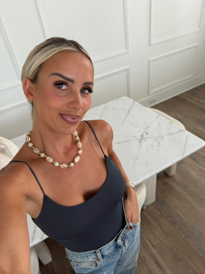 Chansuttpearls Piper Necklace in Gold