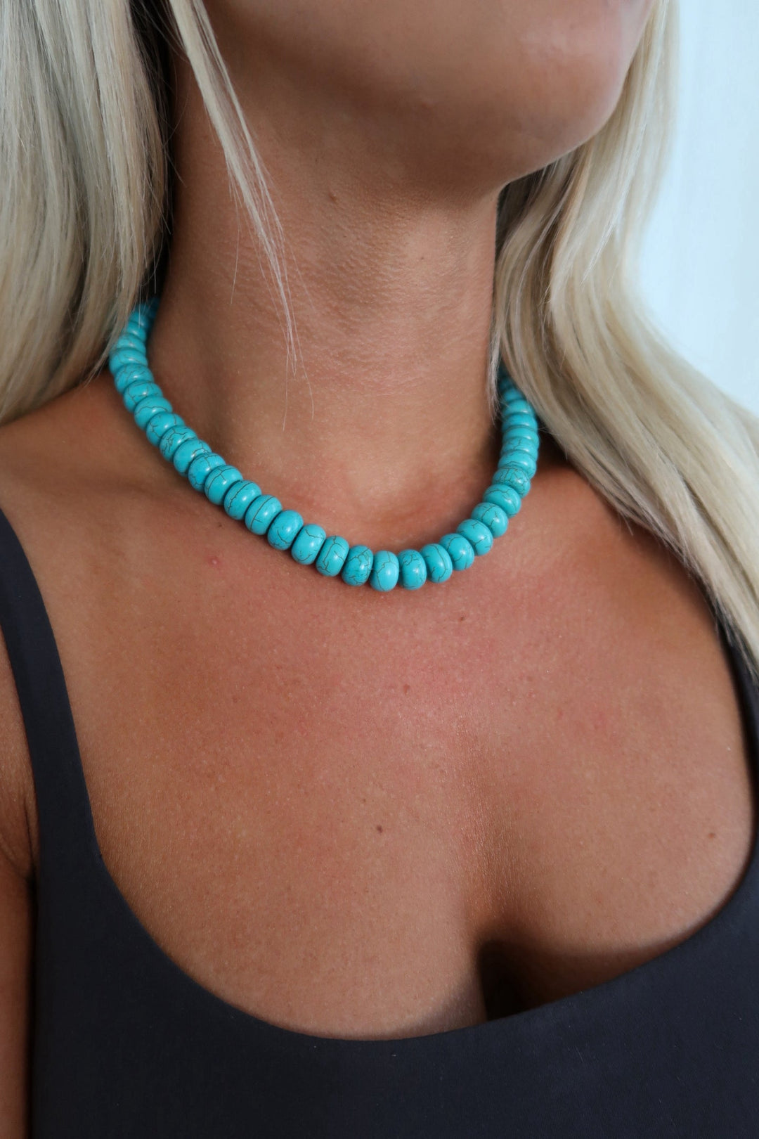 Chansuttpearls Turquoise Chunky Necklace