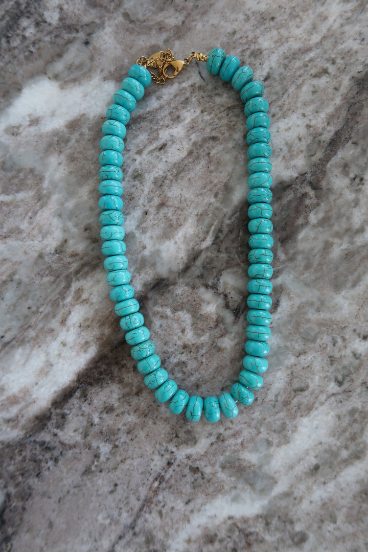Chansuttpearls Turquoise Chunky Necklace