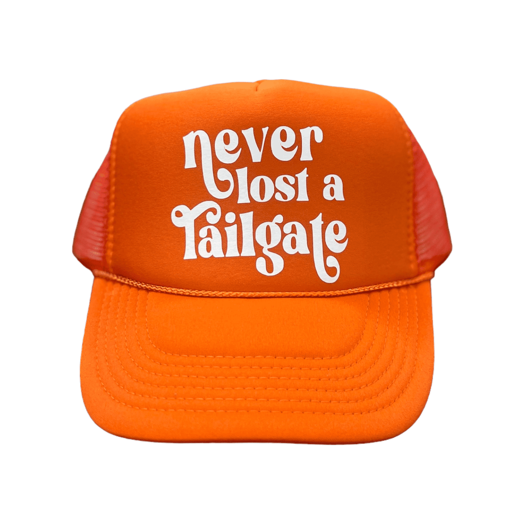 Never Lost A Tailgate Hat-Orange