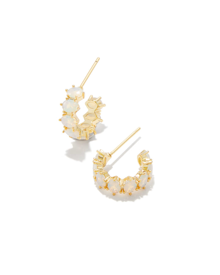 Kendra Scott Cailin Brithstone Gift Set White Crystal on Gold