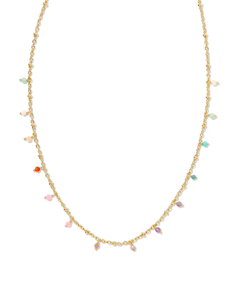 Kendra Scott Camry Necklace in Pastel Mix in Gold