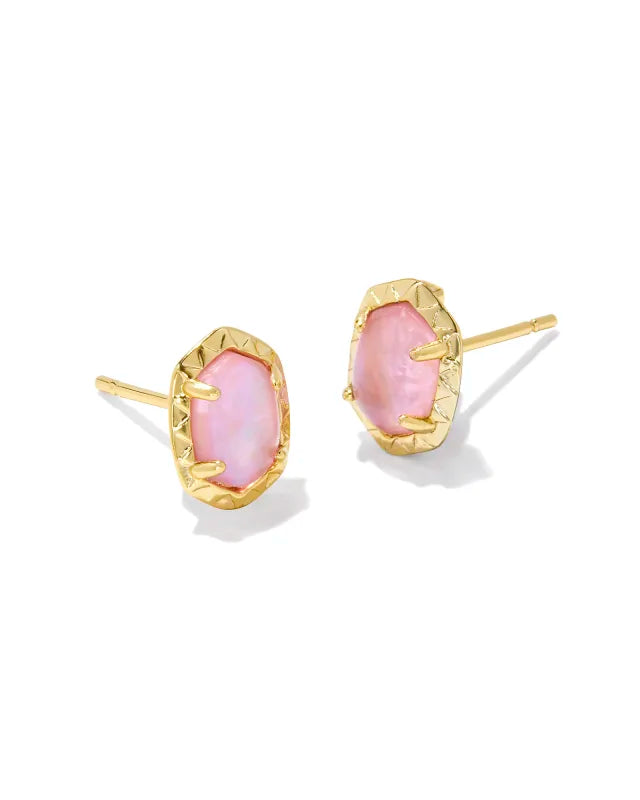 Kendra Scott Daphne Light Pink Iridescent Abalone Gold