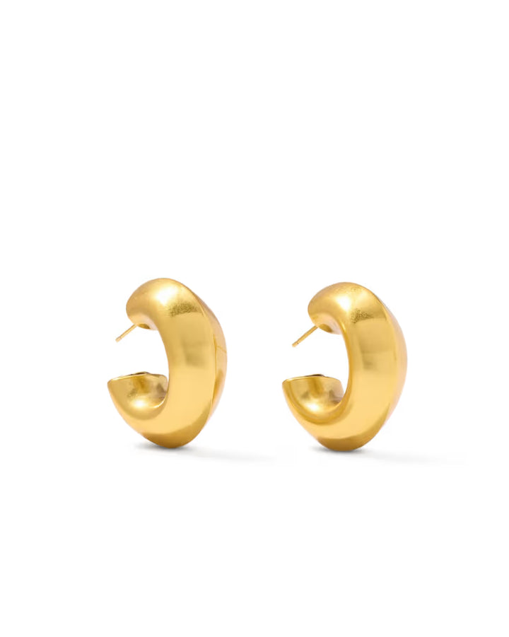 Kendra Scott Embry Hoop Earrings Vintage Gold
