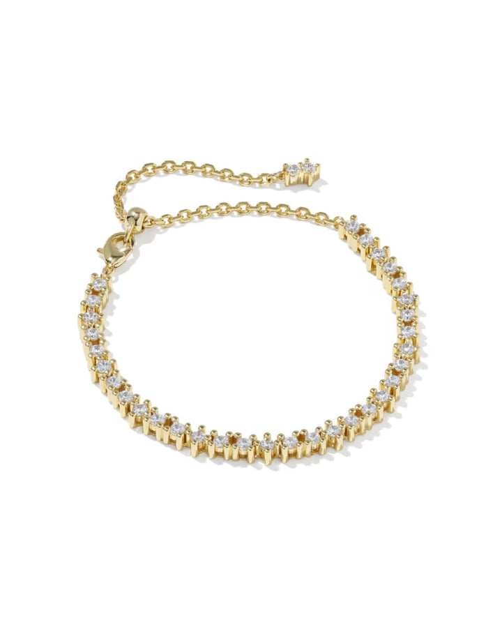 Kendra Scott Fate Tennis Bracelet Rhodium White CZ