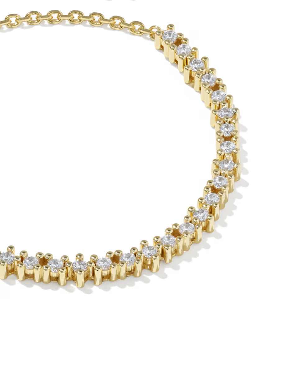 Kendra Scott Fate Tennis Bracelet Rhodium White CZ