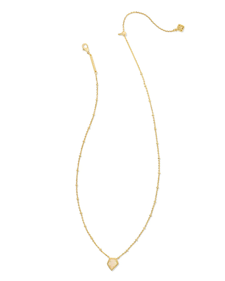 Kendra Scott Framed Tess Pendant Necklace Iridescent Drusy