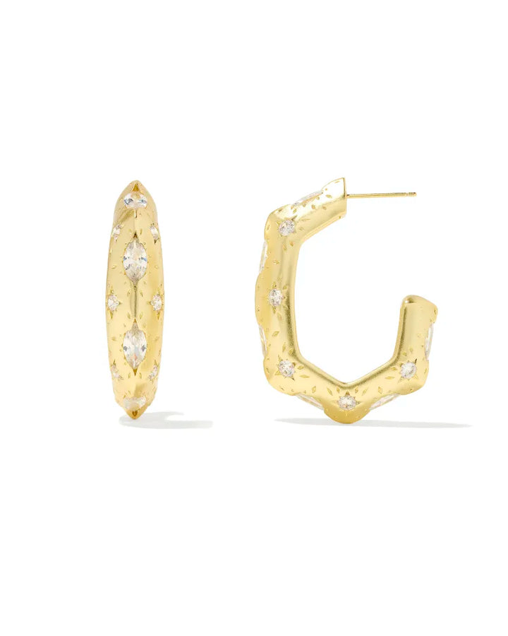 Kendra Scott Holland Hoop Earring in Gold