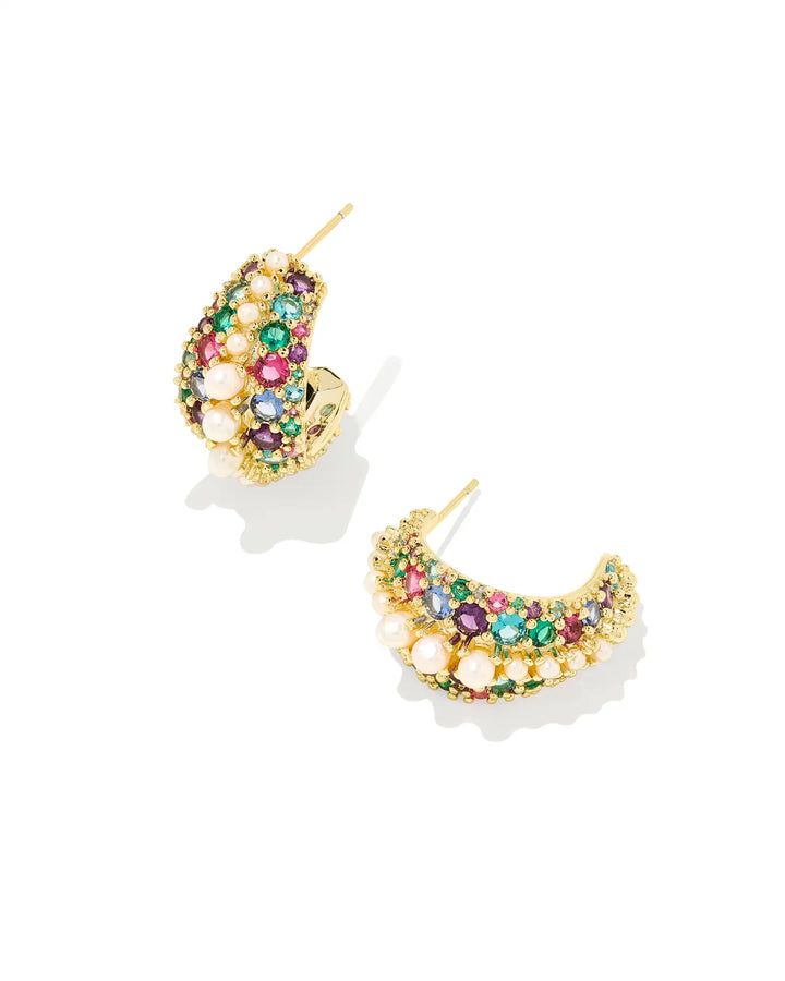 Kendra Scott Krista Hoop MultiMix on Gold