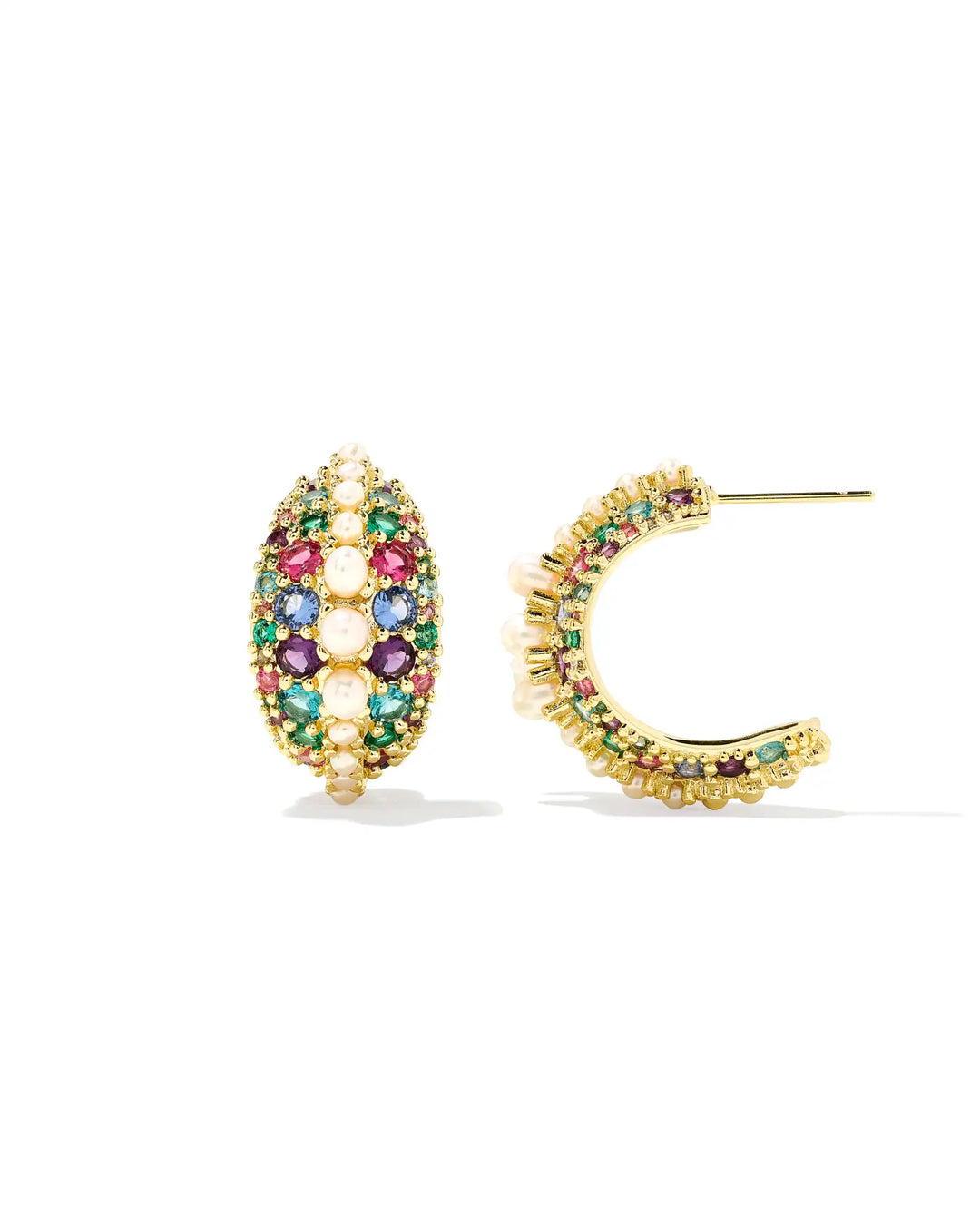 Kendra Scott Krista Hoop MultiMix on Gold