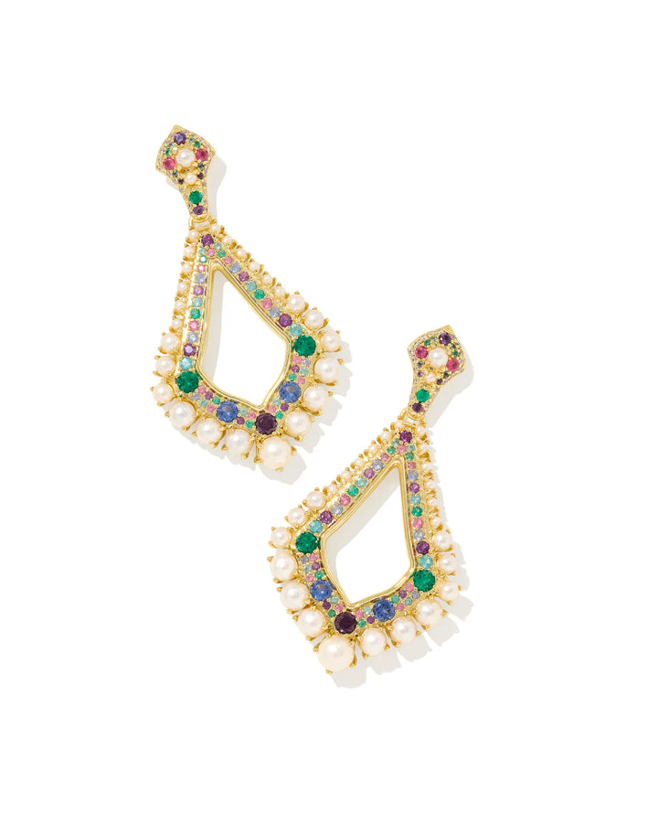 Krista Statement Earring Multi Mix on Gold