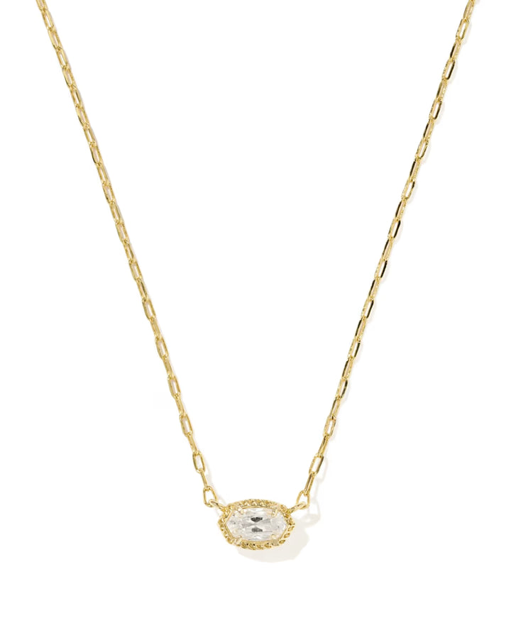 Kendra Scott Mini Elisa Luxe CZ Pendant in Gold