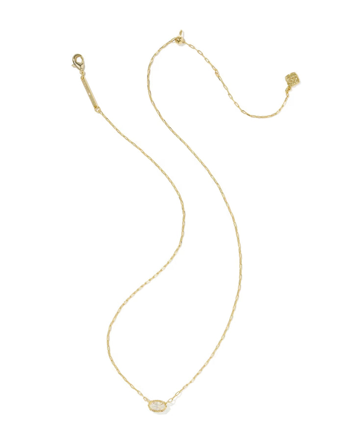 Kendra Scott Mini Elisa Luxe CZ Pendant in Gold