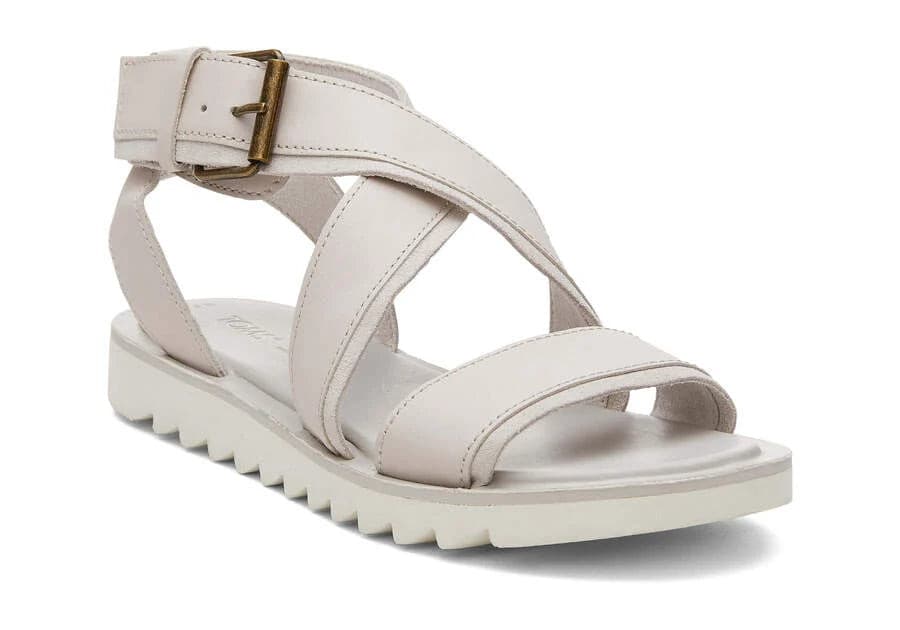 TOMS SIDNEY SANDAL-PUTTY LEATHER