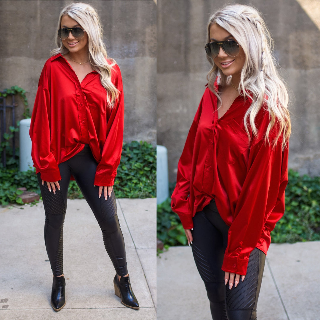 Perfect Fall Top-Red