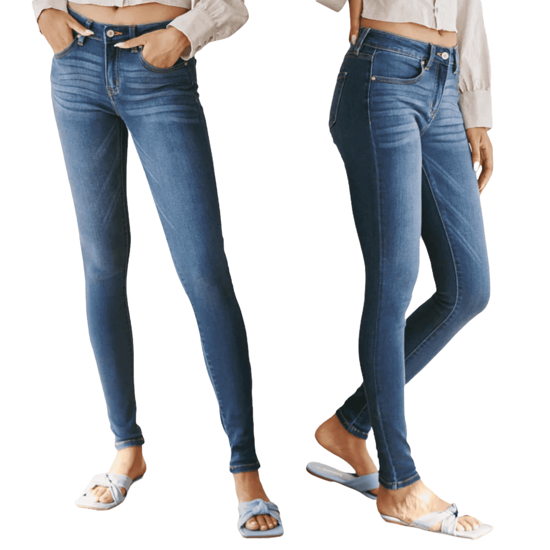 Kancan Annaka Mid Rise Super Skinny Jeans