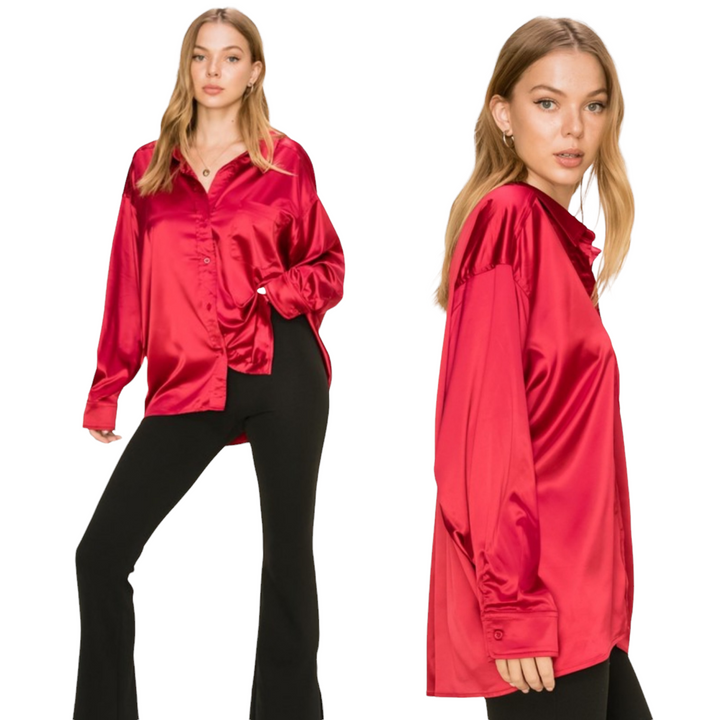 Perfect Fall Top-Red