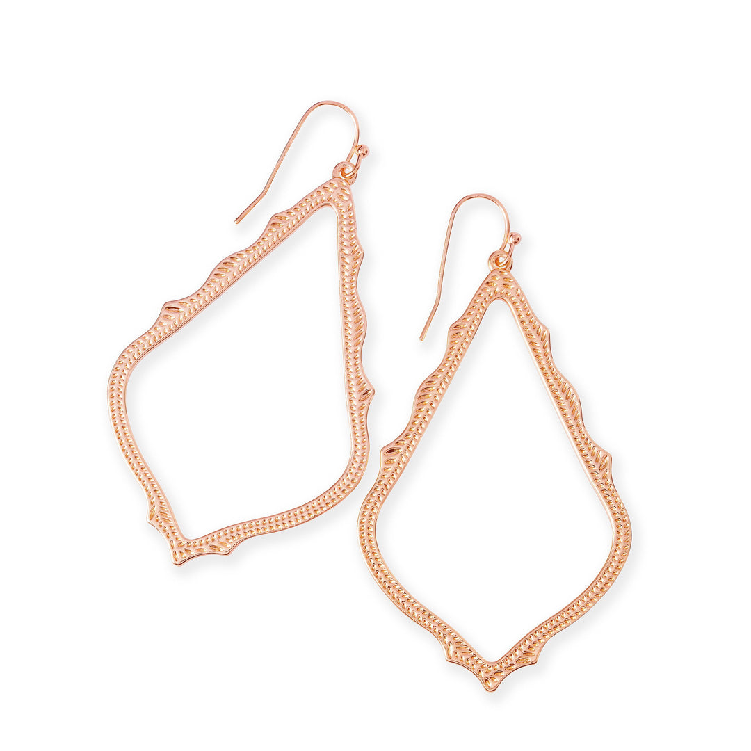 Sophee Drop Earrings in Rose Gold - Bliss Boutique