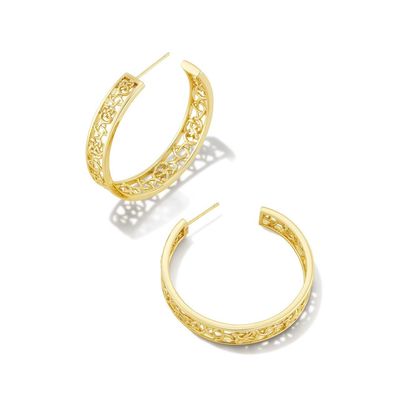 KENDRA SCOTT-Kelly Hoop Earrings in Gold
