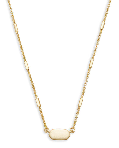 Fern Pendant Necklace In Gold - Bliss Boutique 